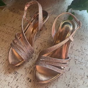 Fancy Rose Gold Heels